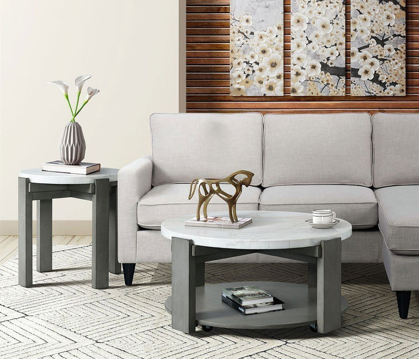 Rosamel Grey End Table - Lifestyle Furniture