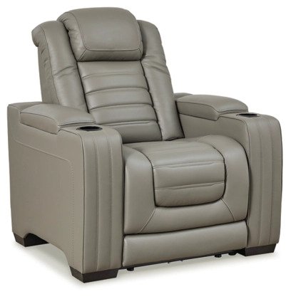 Backtrack Grey Recliner - Lifestyle Furniture