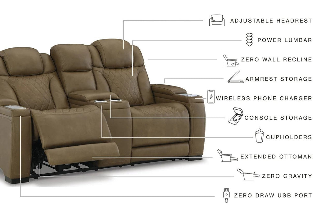Stritrack Nutmeg Power Reclining Sofa & Loveseat - Lifestyle Furniture