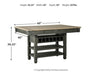 Coffee County Counter Height Table - Lifestyle Furniture