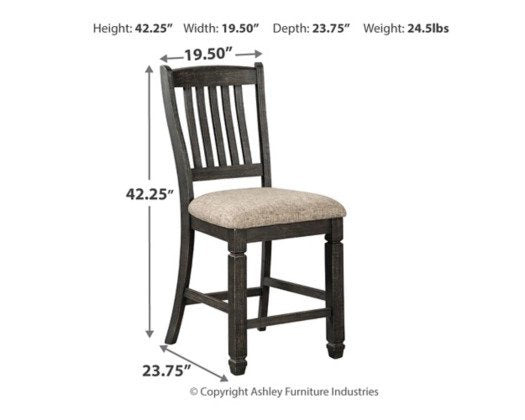 2 x Coffee County Counter Height Stools - Lifestyle Furniture