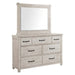 Scott White Bed with Dresser & Mirror - Lifestyle Furniture