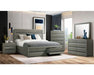 Zig Grey Bed with Dresser & Mirror - Lifestyle Furniture