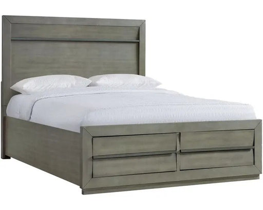 Zig Grey Bed with Dresser & Mirror - Lifestyle Furniture