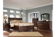 Lincoln Sleigh Bed with Dresser & Mirror - Lifestyle Furniture