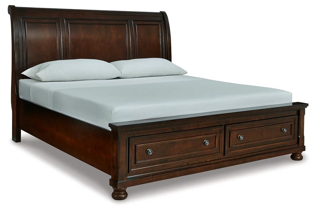 Lincoln Sleigh Bed with Dresser & Mirror - Lifestyle Furniture