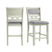 Amherst Counter Height Chair Grey/White x 2 - Lifestyle Furniture