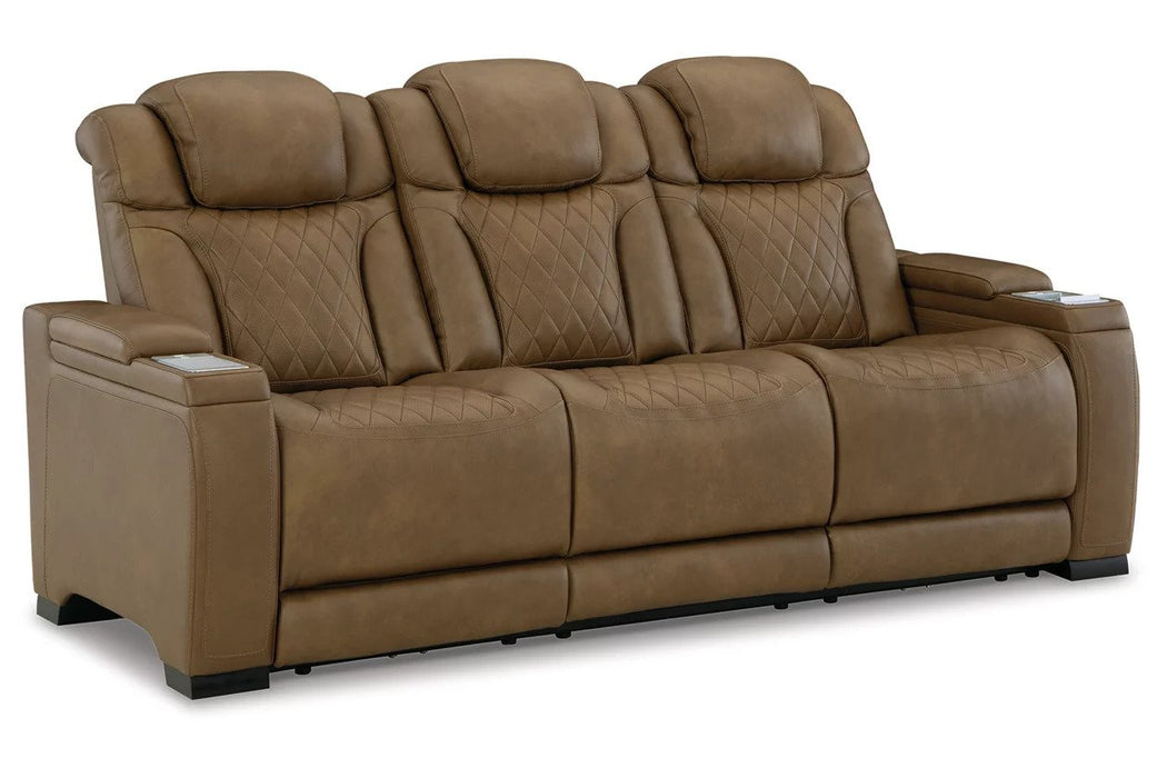 Stritrack Nutmeg Power Reclining Sofa - Lifestyle Furniture