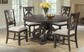 Stone Charcoal Round Dining 5PC Set - Lifestyle Furniture