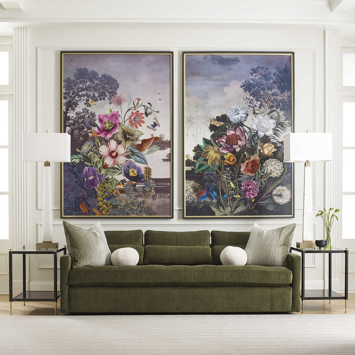 Tranquil Garden Fantasy Framed Print - Lifestyle Furniture