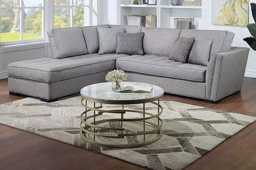 Grace your living room with this sleek and elegant sectional. 