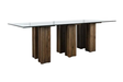 high quality glass top Dining Table 86" - Lifestyle Furniture