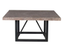 metal base and wood top 60" Square Dining Table - Lifestyle Furniture