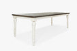 Country-inspired White Wood  Rectangular Dining Table Set - Lifestyle Furniture