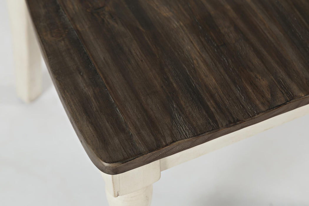 Two toned wood Rectangular Dining Table Set - Lifestyle Furniture