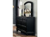 Laurelin Black Dresser and Mirror - Lifestyle Furniture