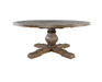72" Round Dining Table in Brown finish - Lifestyle Furniture