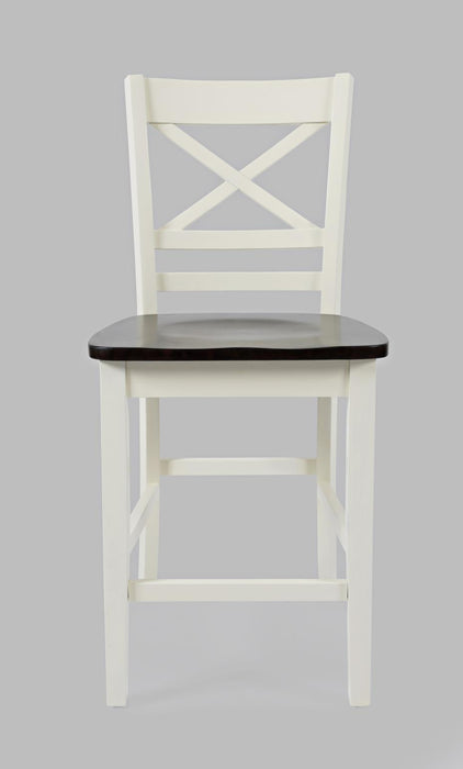 White Asbury Park White - Bar Table Set - Lifestyle Furniture