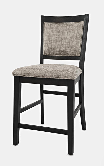 Wire Brushed Finish Upholstered Counter Stool - Lifestyle Furniture