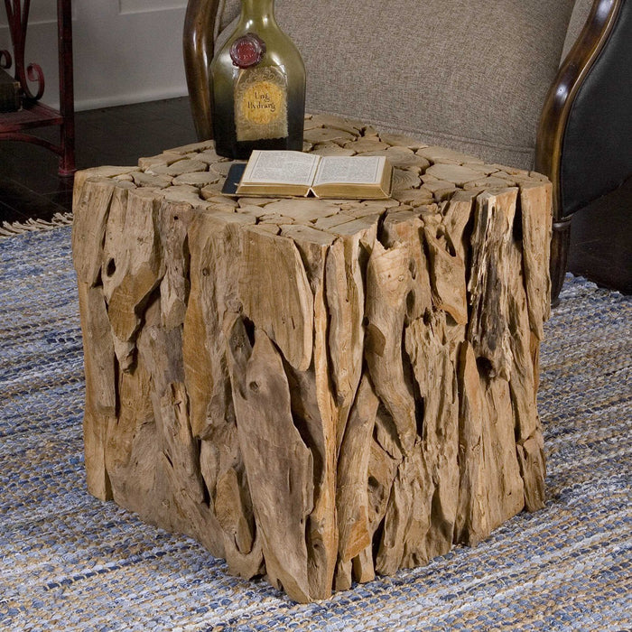 Teak Root Bunching Cube - Lifestyle Furniture