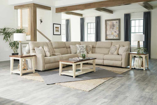 With plush chenille fabric and a reclining function on each piece of the sectional, you'll be sinking into relaxation and comfort after a long day. 