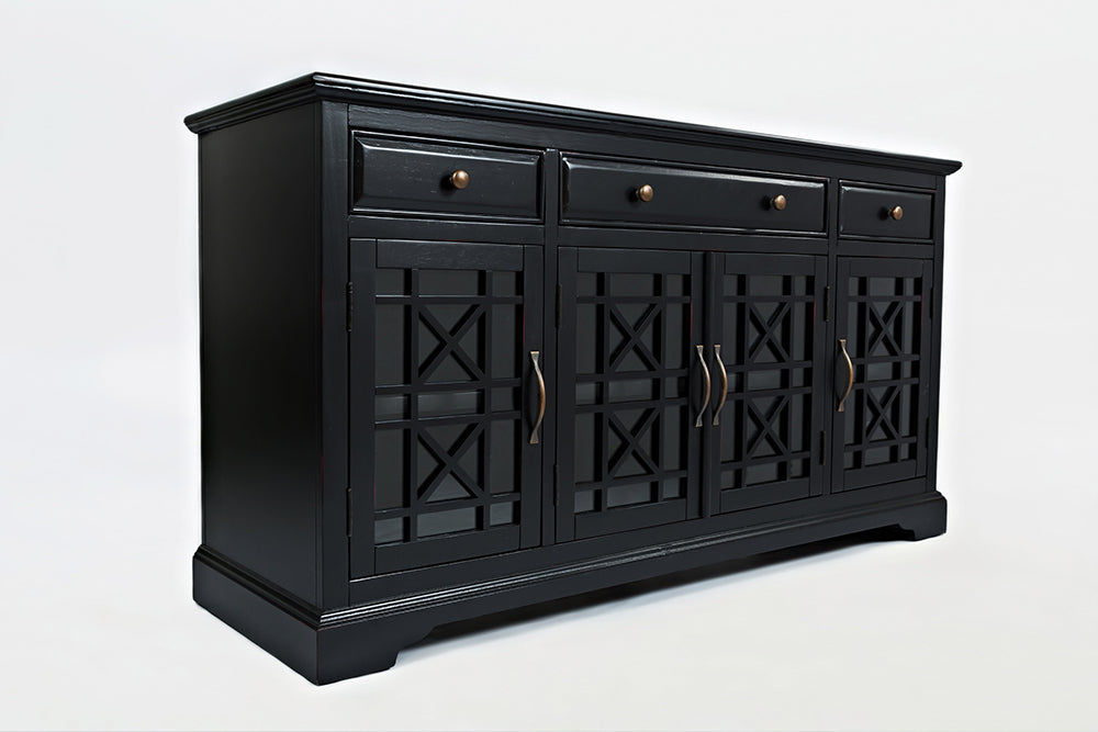 Craftsman 60" Black Media Unit - Lifestyle Furniture