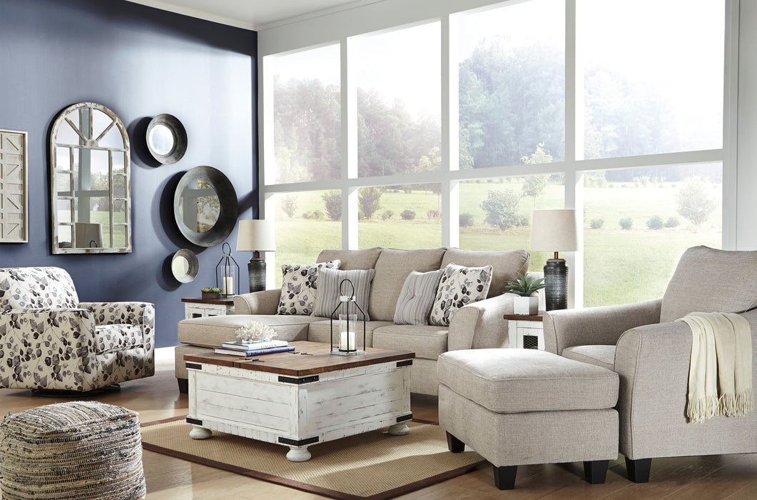 Make your home cozy, stylish and oh-so comfortable with this casually-contemporary sectional. Conveniently shaped sectional allows for maximum seating flexibility.