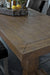 Reclaimed Pine Wood 77" Gathering Table with Trestle Design - Lifestyle Furniture