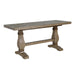 77" Wood Gathering Table in Brown - Lifestyle Furniture