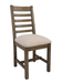 Reclaimed Pine Wood Upholstered Dining Chair in Desert Gray - Lifestyle Furniture
