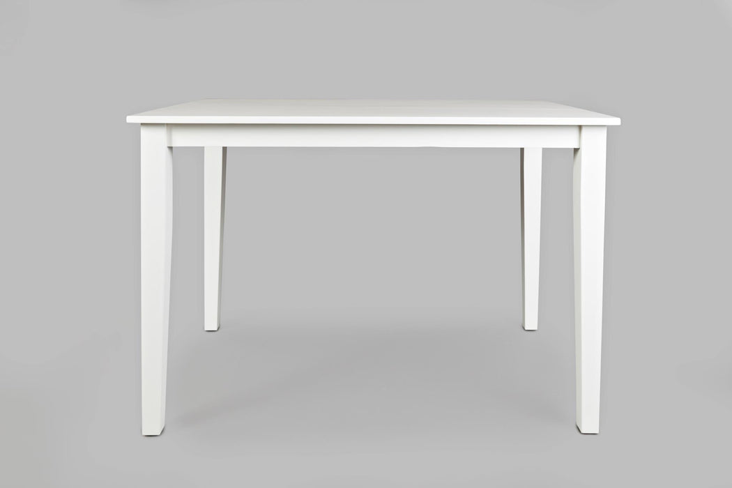 traditional white wood Counter Height Dining Set - Lifestyle Furniture