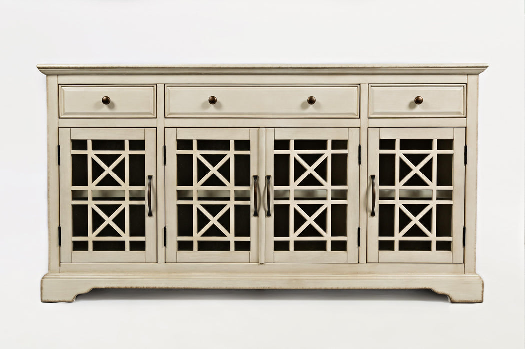 Craftsman 60" Antique White Media Unit - Lifestyle Furniture