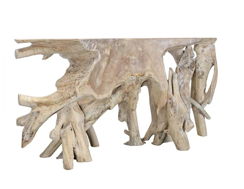 unique console table made from natural tree root - Lifestyle Furniture