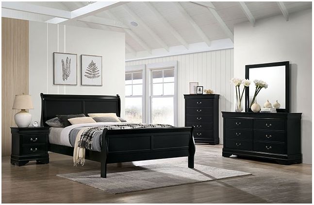 Louis Philippe Black Bedroom — Lifestyle Furniture