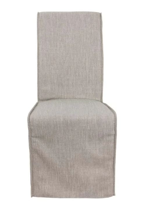 chic slipcover Upholstered Dining Chair in neutral tone - Lifestyle Furniture