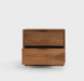 The Nightstand features a linear pattern carved in the front, 2 drawers and a spacious surface for bedtime reading or telling your favorite bedtime stories - Lifestyle Furniture
