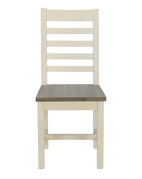 Wood Dining Chair Lark Brown/Classic Ivory - Lifestyle Furniture