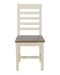 Wood Dining Chair Lark Brown/Classic Ivory - Lifestyle Furniture