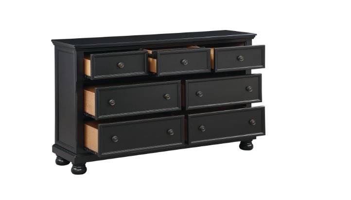 Laurelin Black Dresser and Mirror - Lifestyle Furniture
