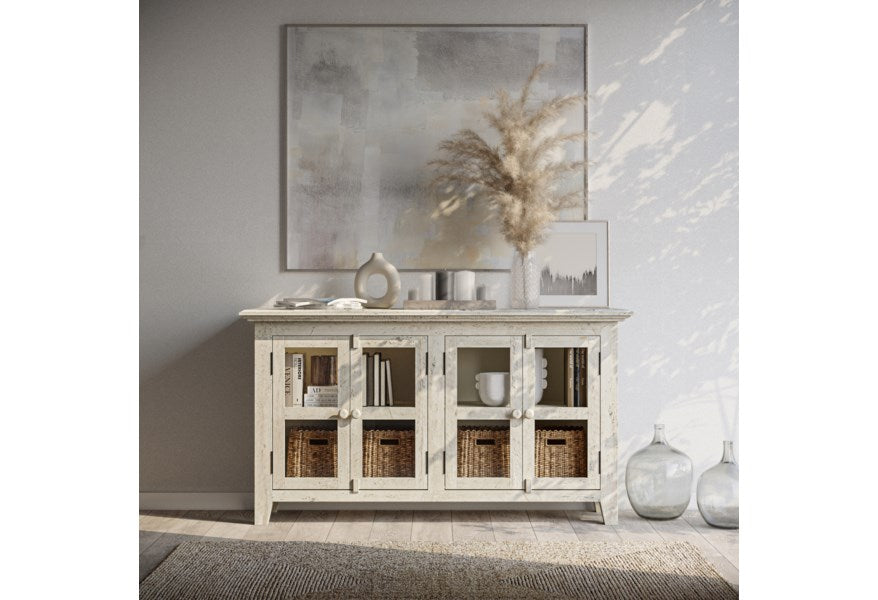 Rustic Shores 54" Low 4DR Cabinet - Lifestyle Furniture
