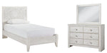 Catalina Youth Panel Bed with Dresser & Mirror - Lifestyle Furniture