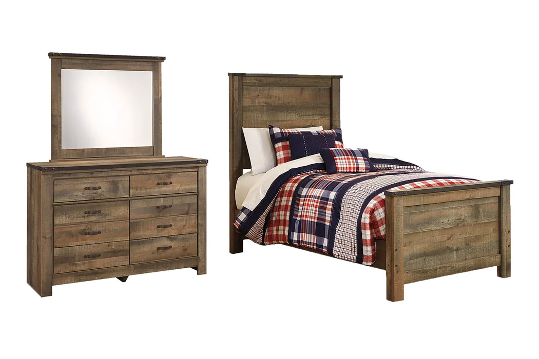Sierra Nevada Youth Panel Bed with Dresser & Mirror - Lifestyle Furniture