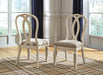 light tone wood dining set with queen ann style side chairs - Lifestyle Furniture