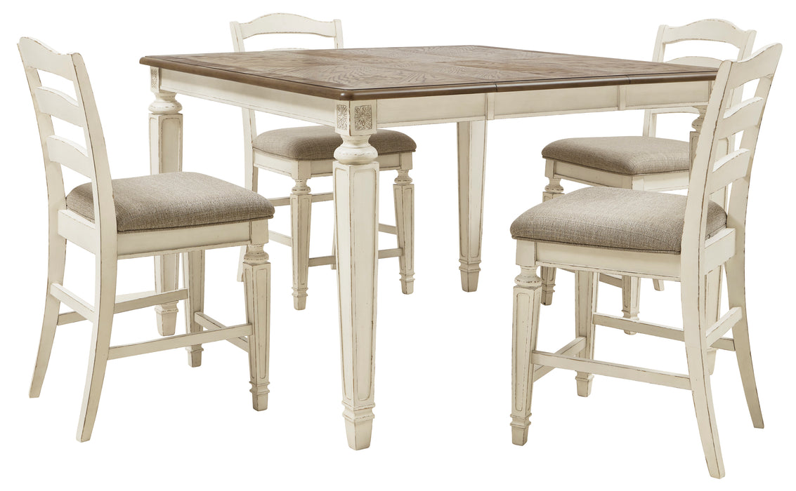 Classic Light Grey Wash Counter Height Dining Set - Lifestyle Furniture