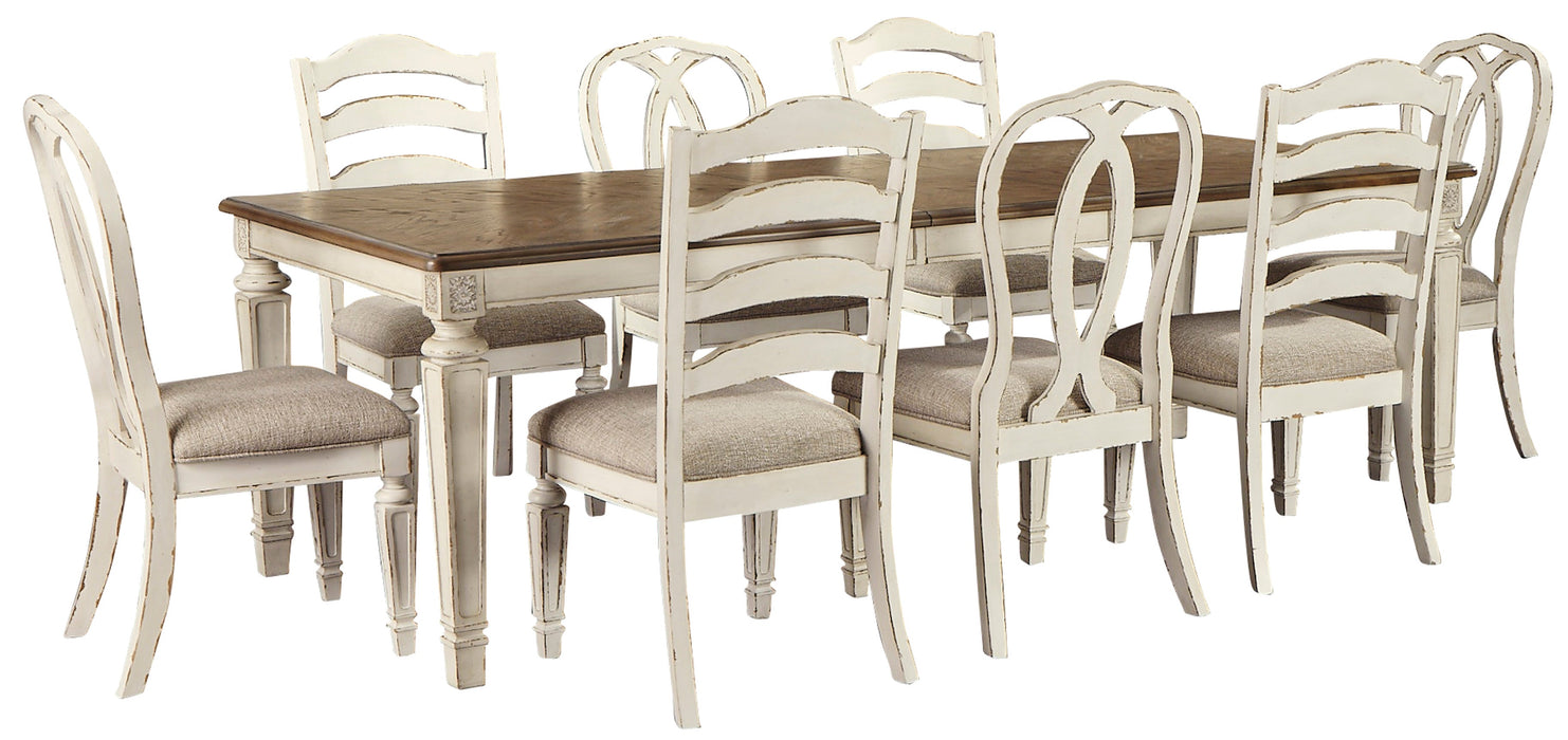 Light Grey Wash Dining Set for Large Space - Lifestyle Furniture