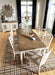 Distressed Wood Dining Table Set in Light Tone - Lifestyle Furniture