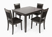 deep grey finish upholstered 5PC Dining Set - Lifestyle Furniture