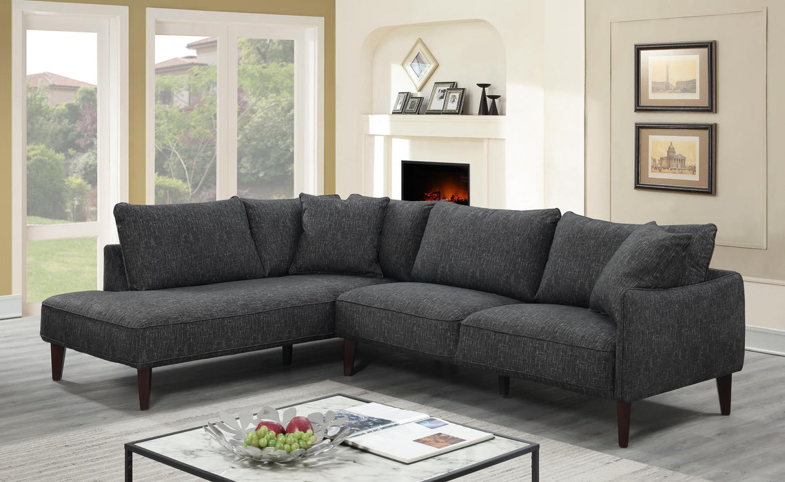 This sectional's clean lines, tight upholstery, and solid profile make it the perfect addition to any home.