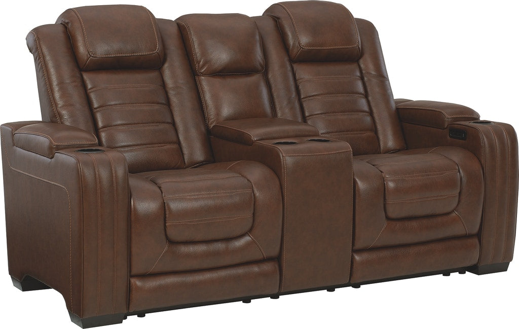 The Backtrack sectional is the perfect place to relax. Top-grain leather upholstery ensures long-lasting good looks, while the synthetic leather accents add contrast and bring relief to this classic style
