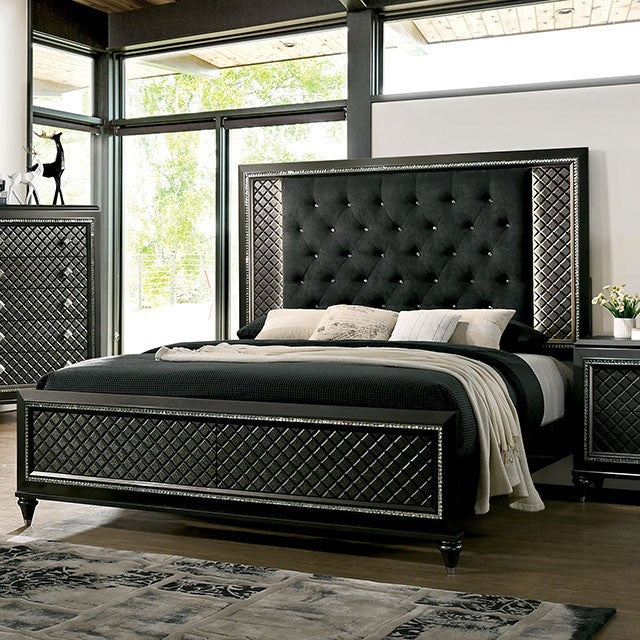 Its contemporary design is enhanced by its black finish that makes it easy to decorate with - Lifestyle Furniture